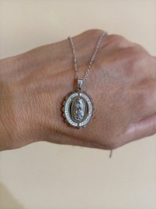 Collana Madonnina  Argento
