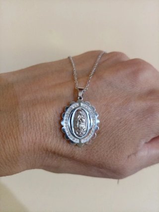 Collana Madonnina  Argento