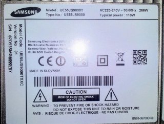 Samsung 55' TV UE55JS9000T + Soporte motorizado