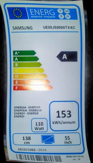 Samsung 55' TV UE55JS9000T + Soporte motorizado