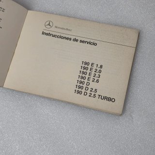 Instrucciones Mercedes w201 190 E D