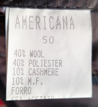Americana Invierno Fabio Baretti Gris Talla 50