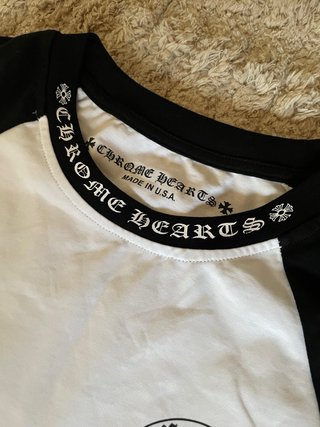 Camiseta Manga Larga Chrome Hearts Blanca y Negra