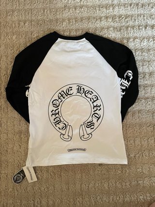 Camiseta Manga Larga Chrome Hearts Blanca y Negra