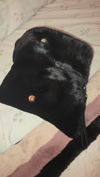 Bolso y bufanda Mimi-Mud negro y rosa
