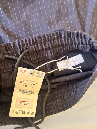 Pantalón Zara baggy rayas