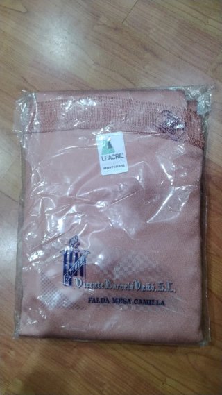 Funda Mesa Camilla Rosa Empolvado Nueva  estrenar