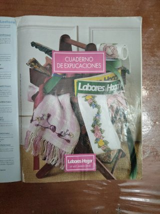 LABORES del HOGAR, N°1. ganchillo y punto de cruz