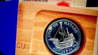 España 5 ECU 1996 Plata .925 Coca de Mataró