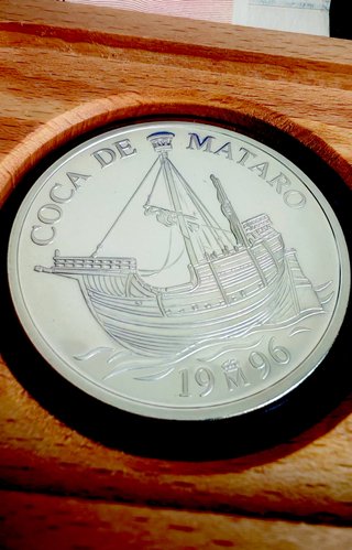 España 5 ECU 1996 Plata .925 Coca de Mataró