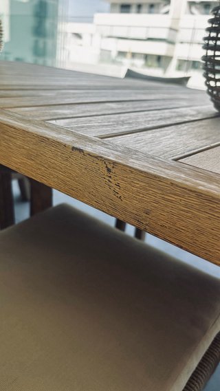 Mesa extensible madera Sklum Dubai de 2m a 3,2m