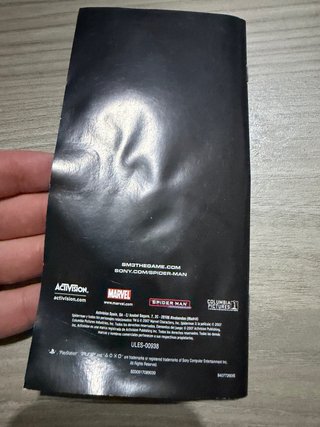 Libretto e Copertina Spiderman 3 PSP