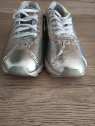 Deportivas plateadas