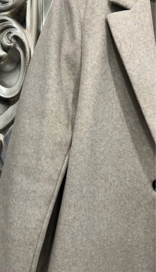 Abrigo paño beige talla M