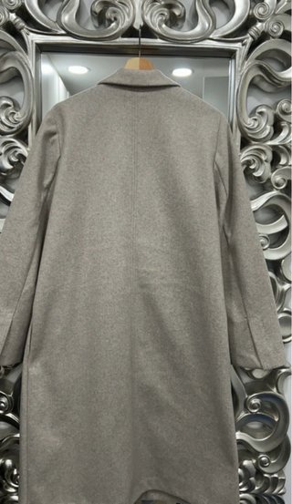 Abrigo paño beige talla M