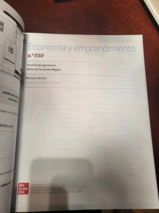 Economía y emprendimiento 4o ESO