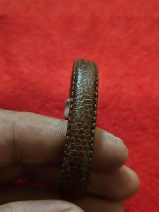 Pulsera Tous Oso Plata 925 y Cuero Marrón