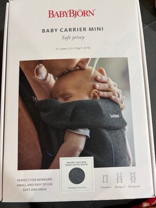 Mochila Portabebés BabyBjörn Gris