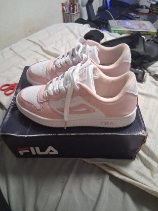 Zapatillas Fila Mujer Rosa y Blanco