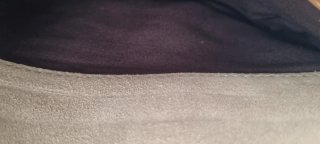 Bolso de ante beige y marrón