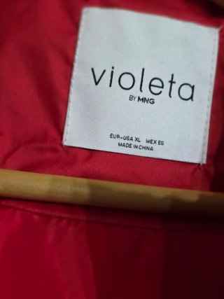 Chaqueta acolchada roja Violeta