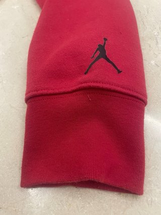 Sudadera Jordan Talla L Degradado Rojo/Negro