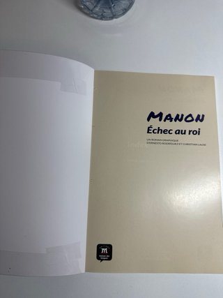 Cómic Francés: "Manon - Échec au roi"