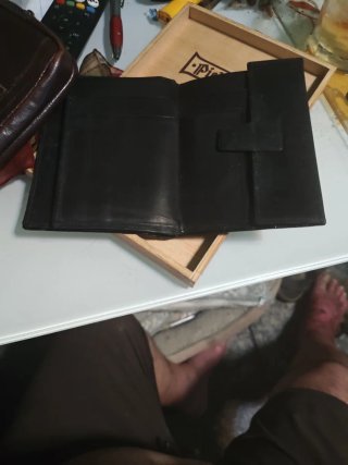 Cartera Pielnoble Negra Cocodrilo