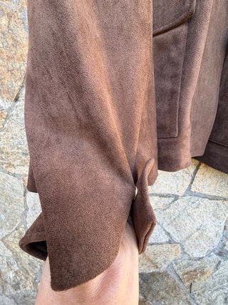 Cazadora Zara efecto ante marrón