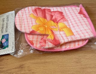 Conjunto de cozinha - base e luva de forno