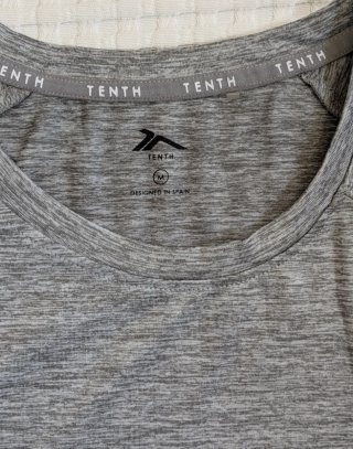Camiseta deporte gris manga corta Tenth