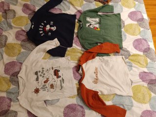 Lote camisetas 2-4 años