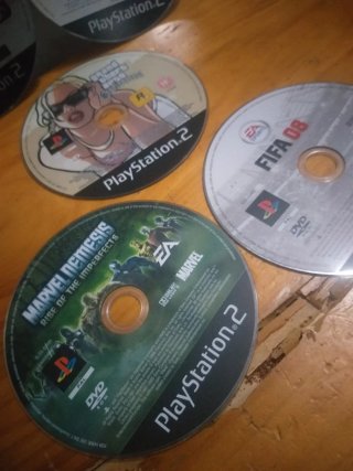 Lote 4 Juegos PlayStation 2: FIFA, Marvel