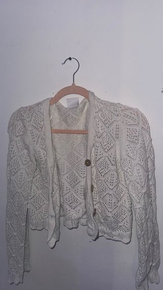 Jersey Crochet Blanco Talla Única