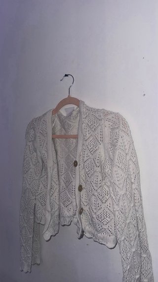 Jersey Crochet Blanco Talla Única