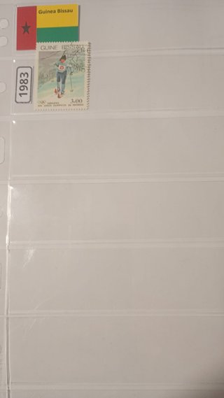 Sello Guinea Bissau 1983 Juegos Olímpicos