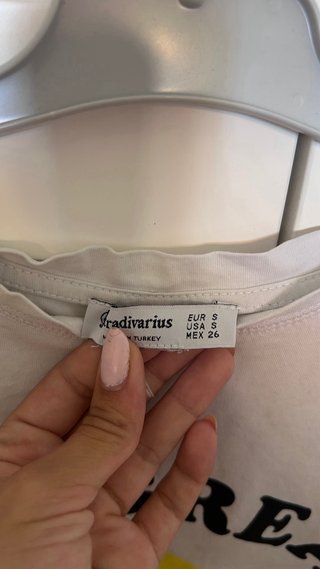 Camiseta Stradivarius Smiley Talla S