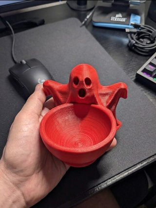 Ciotola Fantasma Halloween porta caramelle/ svuota