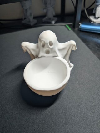 Ciotola Fantasma Halloween porta caramelle/ svuota