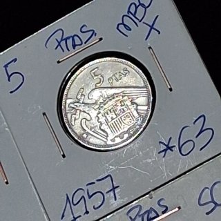 Lote 5 Pesetas 1957