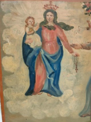Ex Voto Dipinto Olio su Legno 1872