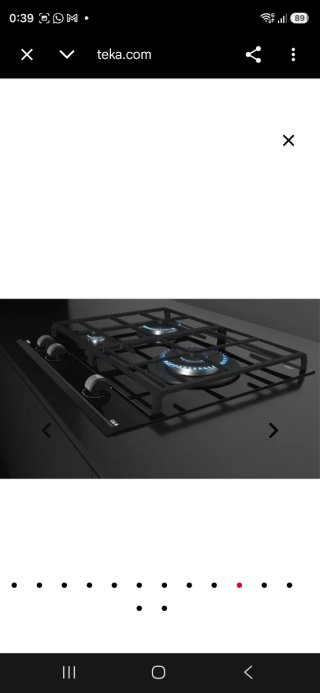 Placa Cristal Gas en 60 cm con función ExactFlame