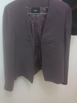 Conjunto SHEIN morado falda y chaqueta