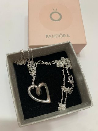 Collar Pandora Corazón Plata