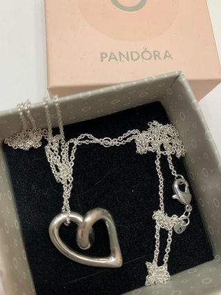 Collar Pandora Corazón Plata