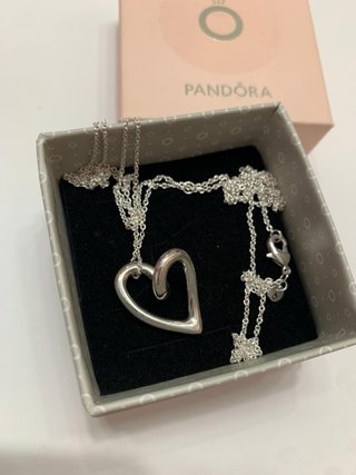 Collar Pandora Corazón Plata