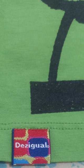 Falda Desigual Verde Estampado Animal