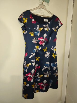 Vestido corto Georges Rech Paris satén floral