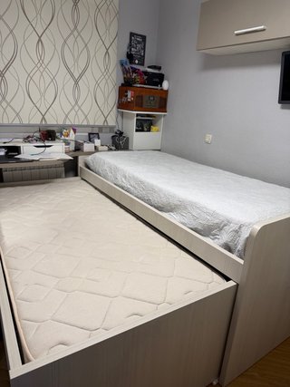 Cama nido con colchón y cajones