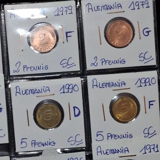 Lote de monedas alemanas antiguas
